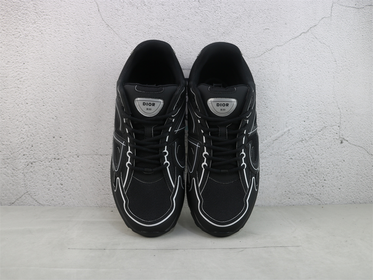 Dior B30 SNEAKER Black Mesh and Technical Fabric